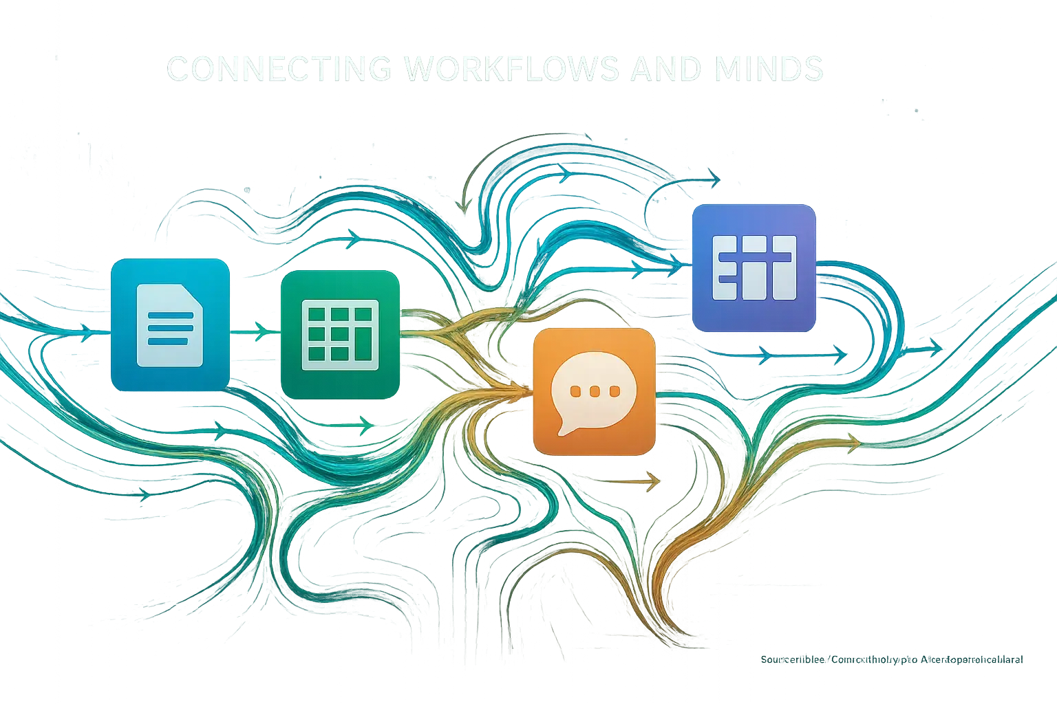 Seamless, glowing data flows between interconnected tool icons, visualizing true interoperability user solutions demand.
